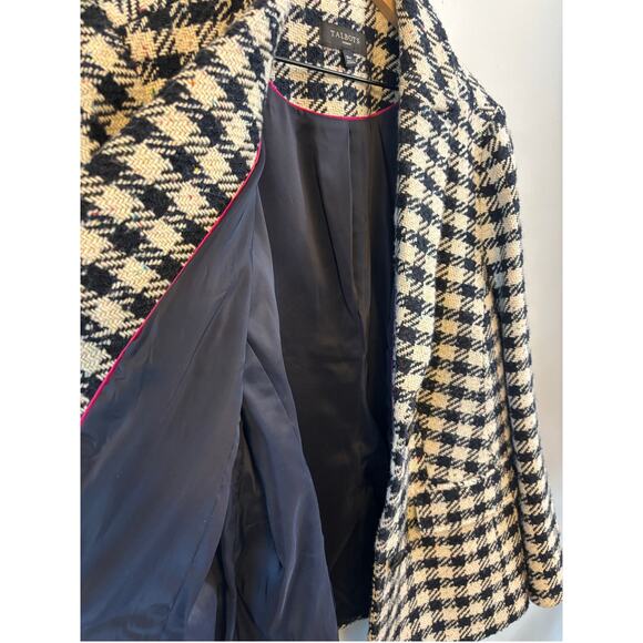Talbots Houndstooth Wool Tweed Blazer Jacket Rainbow Speckle Plus Size 18w - Picture 8 of 8